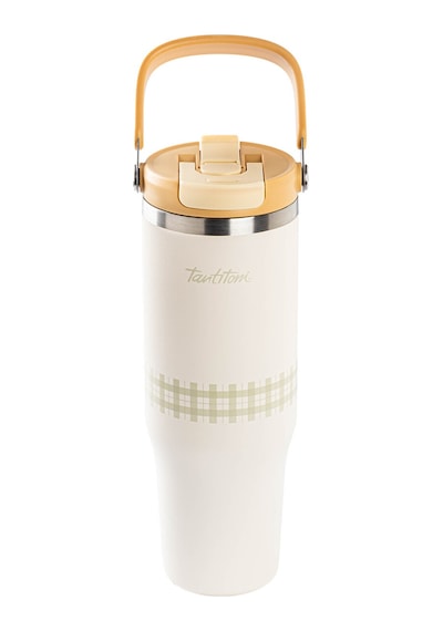 Tnt-8695835423227-hon Tp1200b-025-01-beyaz Paslanmaz Çelik Katlanır Pipetli Termos Bardak 1.2l