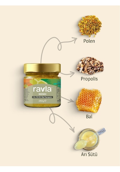 Ravla Beemix Arı Sütlü Bal Karışımı - 250g