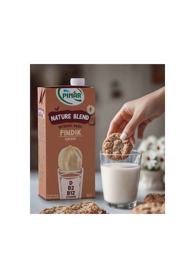Nature Blend Bitkisel Bazlı Fındık İçeceği 1 L Vegan Laktozsuz X 4 Adet
