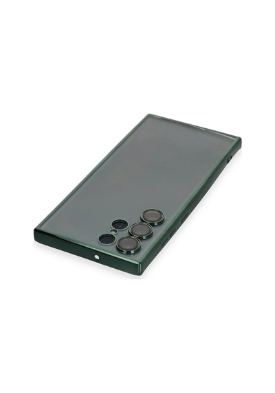 Newface - 153 - Samsung Galaxy S22 Ultra Kılıf Razer Lensli Silikon - Csmo-tex - - Yeşil
