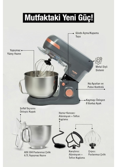 Fantom Nfest HM 1500 W Stand Mixer
