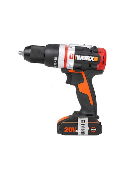 Worx WX354 20Volt 2.0Ah Li-ion Çift Akülü Kömürsüz Profesyonel Darbeli Matkap Vidalama Worx WX354 20Volt 2.0Ah Li-ion Çift Akülü Kömürsüz Profesyonel Darbeli Matkap Vidalama