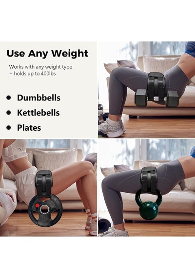 Kalça İtme Kemeri, Dambıl, Kettlebell Veya Plakalarla Kullanımı Kolay, Kalça İtme İçin Ganimet Kemeri, Spor Salo