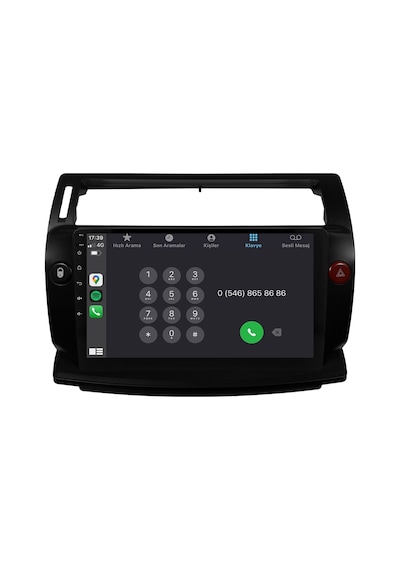 Citroen C4 Android Multimedya Sistemi 2005-2011 Crv-4072xd 9"