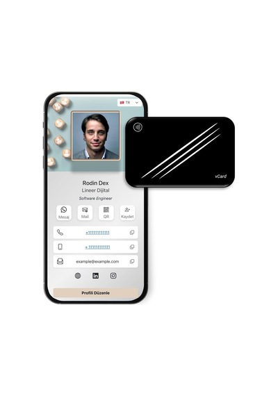 Lineer Dijital Nfc Digital Business Card - Nfc Dijital Kartvizit - Vcard001