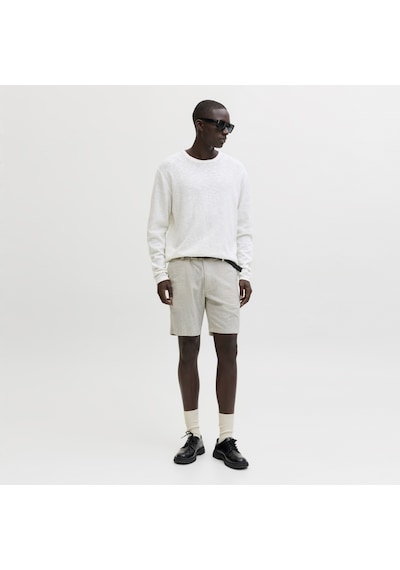 Erkek Keten Cepli Chino Sort - Dave - 12229629 Dusty Olive