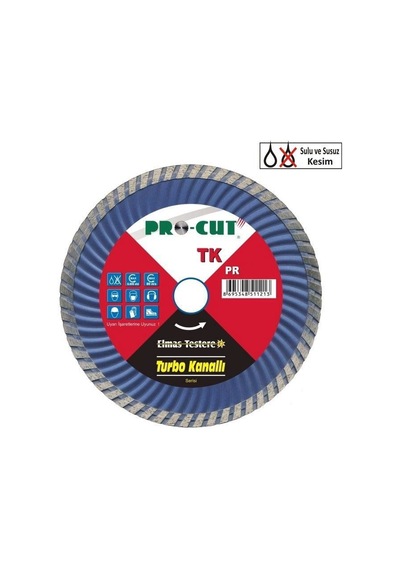 Procut Tk 230 Mm Turbo Kanallı Elmas Testere