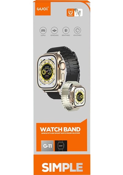 Newface Apple Uyumlu Watch 42mm Ascend Metal Kordon Glblseme - 9 - Siyah