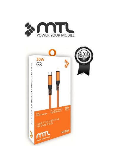 30w Pd Type-c To Apple Uyumlu iPhone Lightning Örgülü Hızlı Şarj Ve Data Kablosu 1.5 Metre Mt2124
