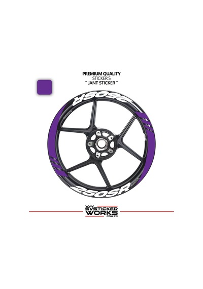 Cfmoto 250sr Geniş Jant Kaplama Sticker Etiket Modeli 16lı Set Sticker Yüksek Kalite