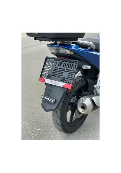 Türkiye Bayrak Motor Plaka Çerçevesi 1 Adet Esnek Plakalık Motor Plakalık
