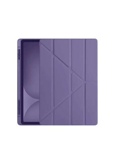 Apple İpad Pro 11 2024 Kılıf Kalemlikli Hugo Tablet Kılıfı - Mor Diğer