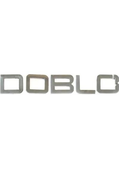 Yazı Doblo 4 Ym Parçalı Krom 1
