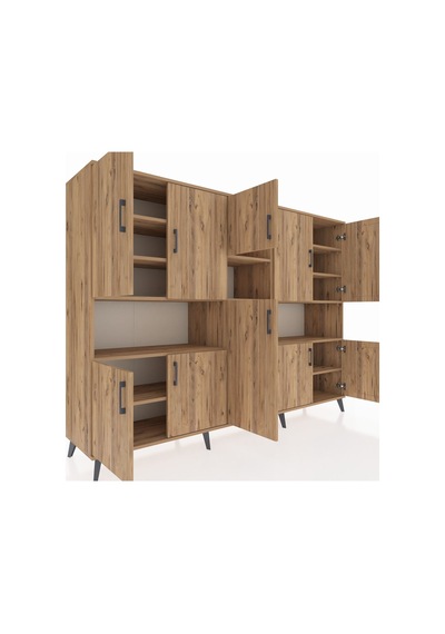 Hyperion Dolap 14 Raflı 10 Kapaklı 220x44x163 Çam-çam Atlas Çam - Atlas Çam Hyperion Dolap 14 Raflı 10 Kapaklı 220x44x163 Çam-çam Atlas Çam - Atlas Çam