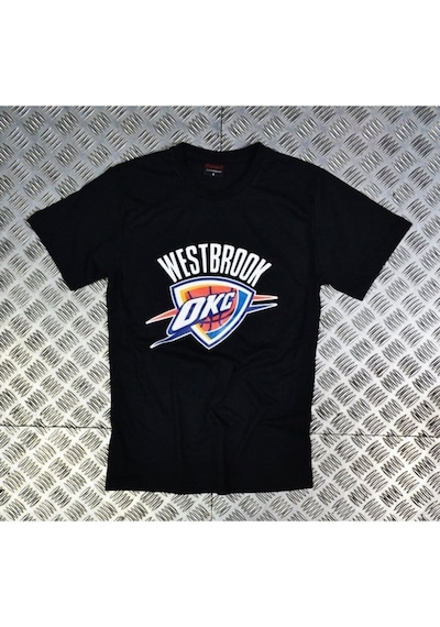Stoned&Fame Unisex Siyah Oklahoma - Russell Westbrook Baskılı T-shirt SIYAH