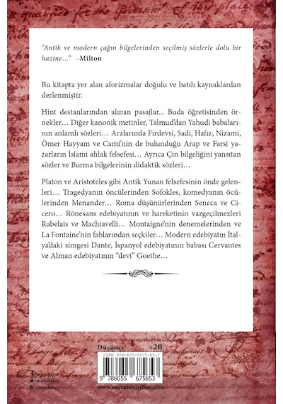 Doğu’Dan Ve Batı’Dan Aforizmalar 329105759