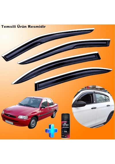 Ford Escort Mügen Cam Rüzgarlığı Abs Nikelajlı Cam Rüzgarlığı Tüm Kasalar 4 Lü + Ebrayn 150 Ml Koku