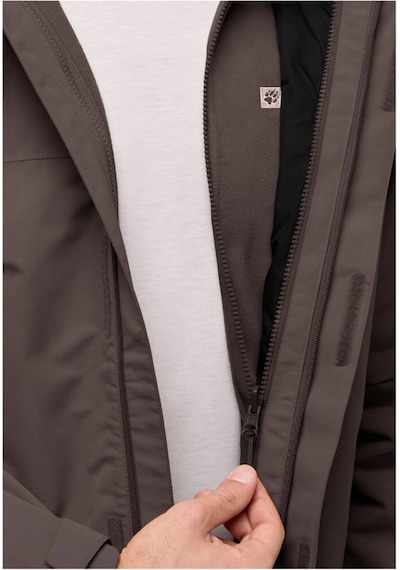 Jack Wolfskin Jack Wolfskın Altenberg 3ın1 Jkt M Erkek Peat Outdoor Ceketi A61864-d0108 Kahverengi