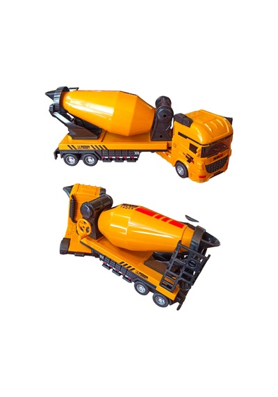 Sürtmeli Metal Kasa Oyuncak Beton Mikseri - 26 Cm