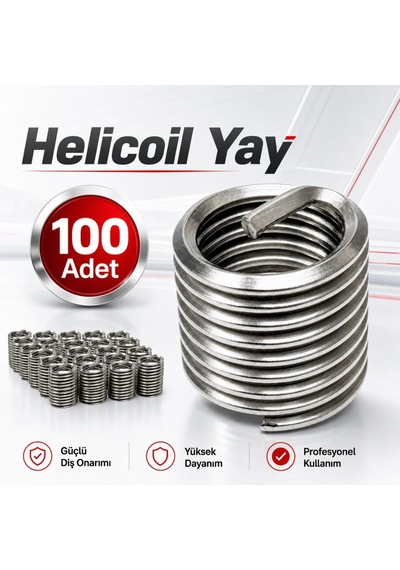 Omega Helicoil Yay M6 X 1.0 - 2d 100 Adet