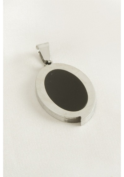 Oval Çelik Kolye Ucu 3 Cm Çok Renkli