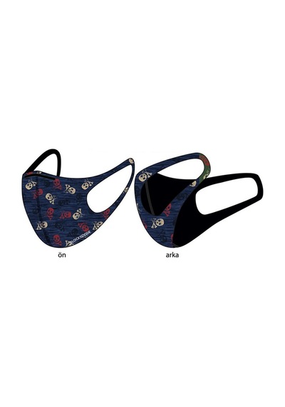 BLACKSPADE Çocuk Koruyucu Maske Kurukafa Desen S1