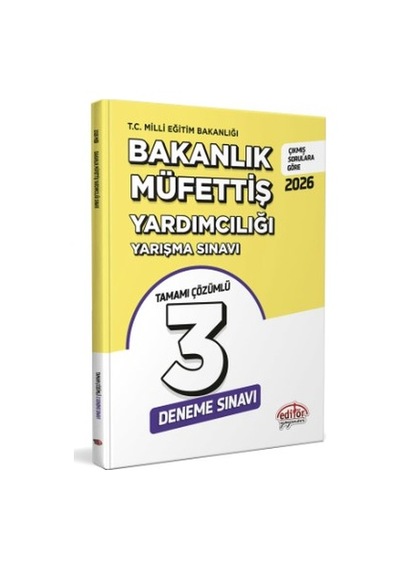 Data 2026 Meb Bakanlık Müfettiş Yardımcılığı Tamamı Çözümlü 3 Deneme Sınavı
