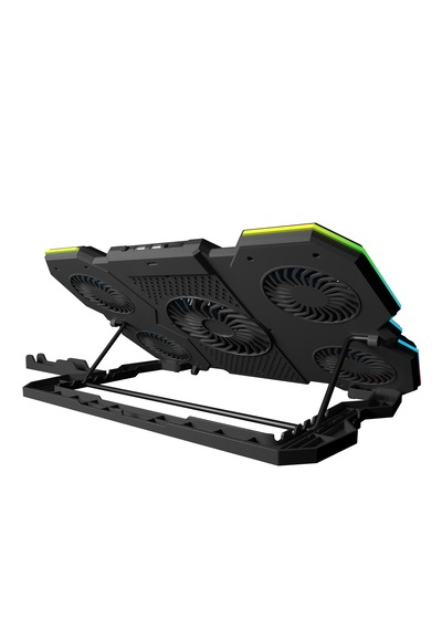 Blueforce Icecore Siyah 5 Fanlı Alüminyum 9-17 Inç Rgb Notebook Soğutucu Stand Sx-25rgb