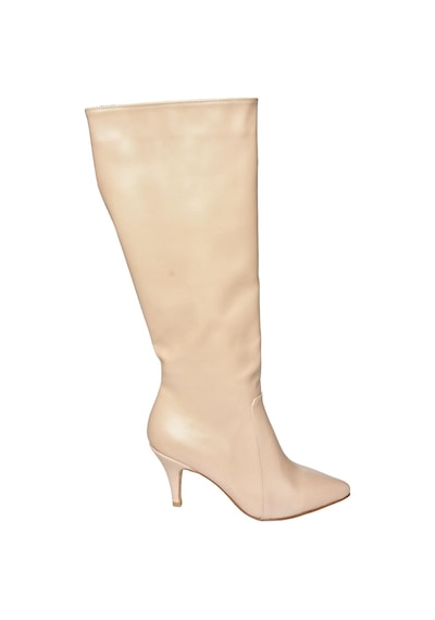 Fox Shoes R372453009 Ten İnce Topuklu Kadın Çizme Ten