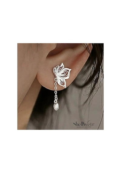 Silverbella Kelebekli 925 Ayar Gümüş Küpe Sevgililer Günü ,annenize Verilecek En Güzel Hediyes Sw-svb01, One Size Metalik Silverbella Kelebekli 925 Ayar Gümüş Küpe Sevgililer Günü ,annenize Verilecek En Güzel Hediyes Sw-svb01, One Size Metalik