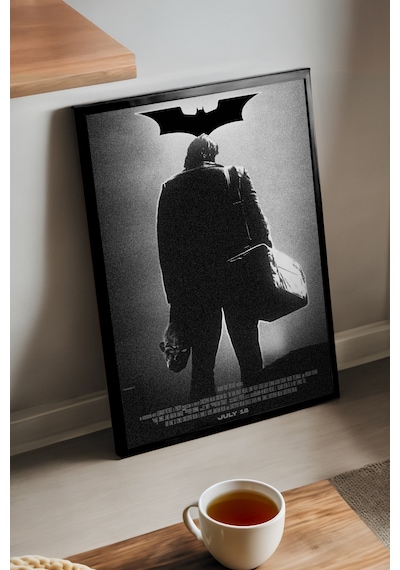 Batman Joker Siyah Ahşap Çerçeveli Poster, Dekoratif Film Duvar Tablosu