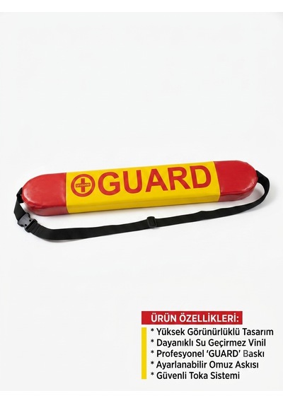 Profesyonel Guard Cankurtaran Kemeri Kurtarma Kemeri Kırmızı - Sarı