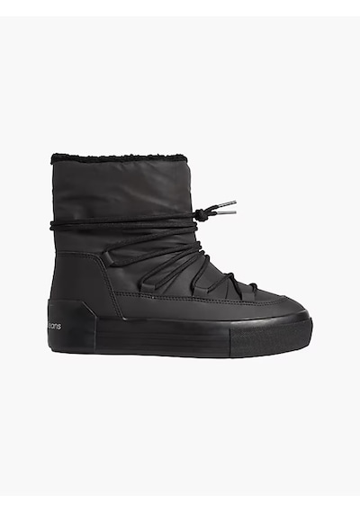 Calvin Klein Vulc Flatform Bold Snow Kadın Kar Botu Yw0yw00820 091 Sıyah