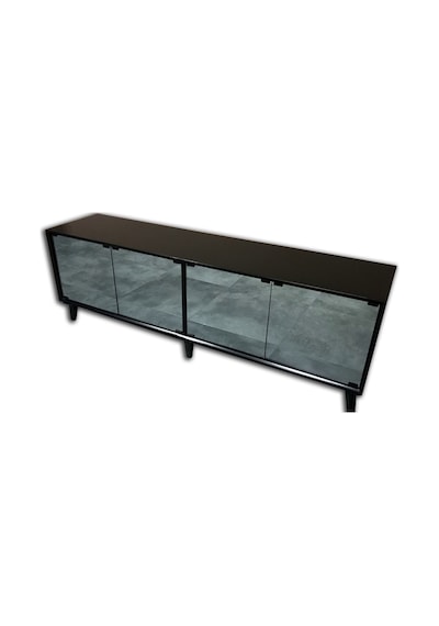 TV Sehpası Modern Konik Aynalı Parlak Gri modern tarz Kayın Torna retro ayak 160 cm El Yapım TV Sehpası Modern Konik Aynalı Parlak Gri modern tarz Kayın Torna retro ayak 160 cm El Yapım
