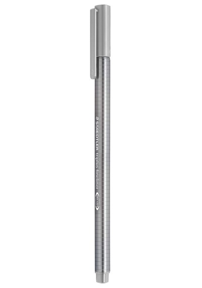 Staedtler Üçgen Fineliner - 0.3 Mm - Açık Gri