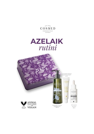 Cosmed 2025 Azelaik Rutini Set - Yüz Temizleme Jeli, Nemlendirici Krem Ve Azelaik Serum
