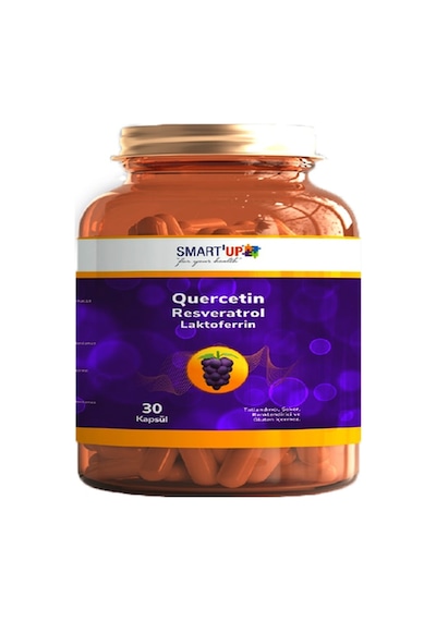 Smart Up Quercetin Resveratrol Laktoferrin Vitamin 30 Kapsül