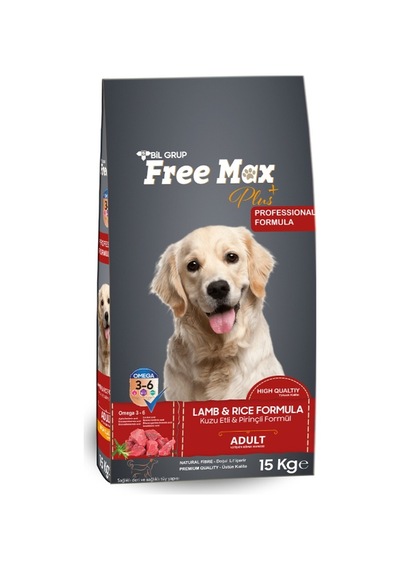 Free Max Lamb Kuzu Etli Yetişkin Köpek Maması 15 KG