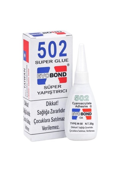 Japon Yapıstırıcı Evobond 502 Yapıştırıcı 20 G - 2 Adet