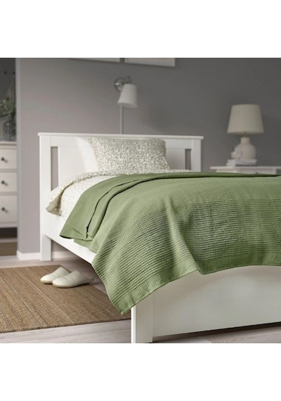 Ikea Indıra Polar Koltuk Örtüsü Çift Kişilik 230 X 250 Cm Yeşil
