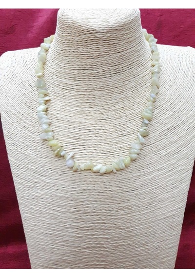Sertifikalı Sarı Doğal Taş Kırıktaş Kolye Çok REnkli