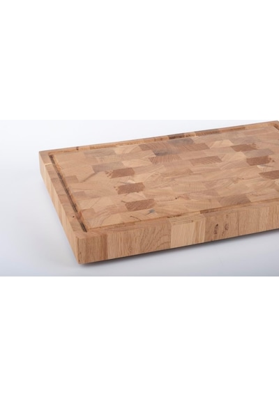 Meşe Endgrain Kesme Tahtası 40x28x4 Cm /%100 Doğal & Dayanıklı Ahşap, Bıçak Dostu Mutfak Yardımcınız Diğer