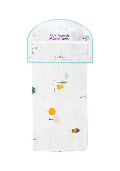 Sebi Bebe Çok Amaçlı Müslin Örtü 80X100 Cm