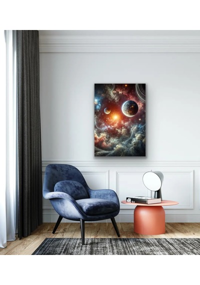 Gezegenler Temalı Kanvas Tablo 70x100 Cm 100 x 100