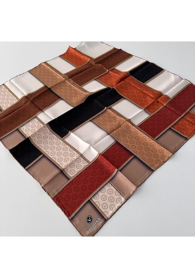 Vissona Twill İpek Eşarp Ipk4302-27297 Çok Renkli