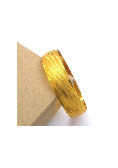 Altın Kaplama 4 Sıra Çizgili 1.5 Cm Bilezik Blz-3061 Altın