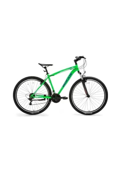 Bisan Leon V - 27.5 Jant 19'' 48 Cm L - Xl Kadro 21 Vites Dağ Bisikleti - Yeşil Lacivert Çok Renkli
