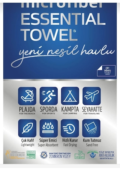 80x150 Su Emici Banyo Havlusu Antibakteriyel Hipoalerjenik Sarı
