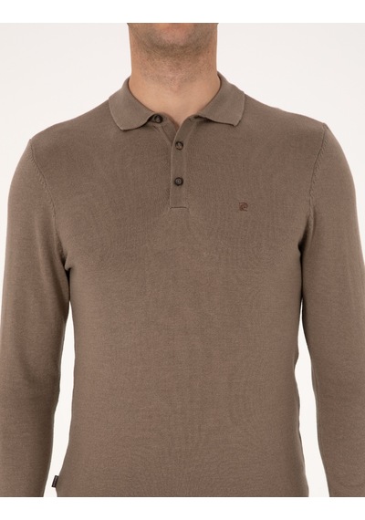 Pierre Cardin Erkek Vizon Kazak /triko 50314189-vr174 Vizon