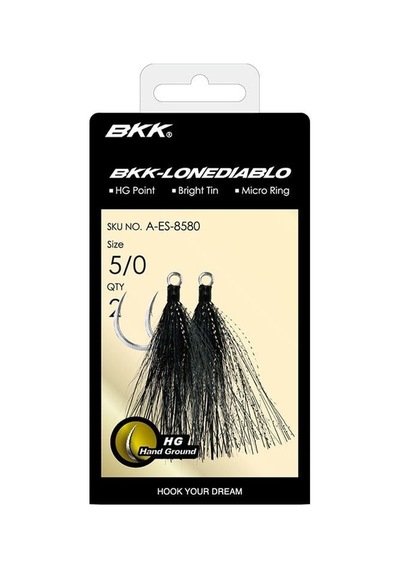 Bkk Lone Diablo Bt- Black Bucktail Olta İğnesi 4/0